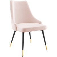 Adorn Tufted Performance Velvet Dining Side Chair Pink