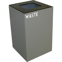 24GC03-SL-VV Ergode Recycling Containers - Compact, Space Efficient, Customizable Sizes, Colors, and Lid Options, Durable Steel Construction