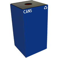 28GC01-BL-VV Ergode Recycling Containers - Compact, Space Efficient, Durable Steel, Customizable Sizes, Colors, Lid Options