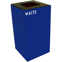 28GC03-BL-VV Ergode Recycling Containers - Compact, Space Efficient, Durable Steel, Customizable Sizes, Colors, Lid Options