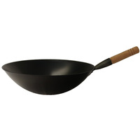 17 Cool Roll Iron Wok, handle (Induction ready)