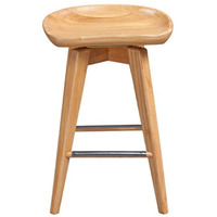 29" Bali Swivel Bar Stool, Natural