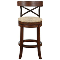 29" Myrtle Swivel Bar Stool [Mahogany]