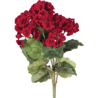 18" Red Geranium Bush 4/Pk