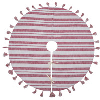 48" Red Stripe Cotton Tree Skirt