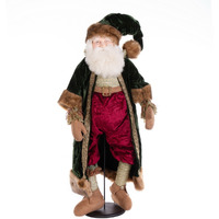 36" Emerald Twilight Santa Doll w Stand