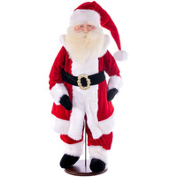 36" Red Velvet Light Compl Santa w Stand