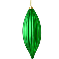 8" Green Shiny Line Finial 4/Bag