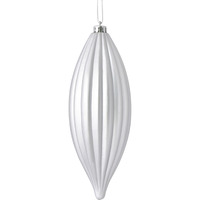 8" Silver Matte Line Finial 4/Bag