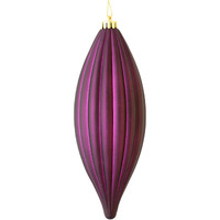 8" Plum Matte Line Finial 4/Bag