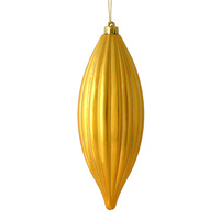 8" Honey Gold Shiny Line Finial 4/Bag