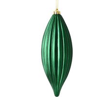 8" Midnight Green Shiny Line Finial 4/Ba