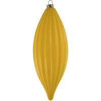 8" Yellow Shiny Line Finial 4/Bag