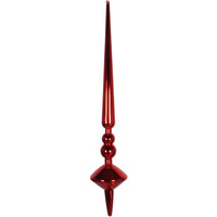 18" Red Shiny Cupola Finial 2/Bag