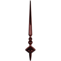 18" Burgundy Shiny Cupola Finial 2/Bag