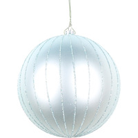 5" Frosty Mint Matte Glitter Ball 4/bag