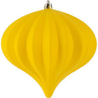 5.7" Yellow Matte Onion UV Drilled 3/Bag