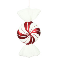 12" Red-White Round Swirl Candy 2/Box