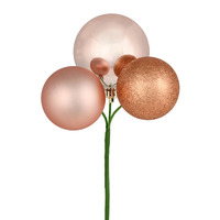 18" Rose Gold Ornament Pick 4/Bg