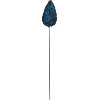 24" MidntBlue Glit Pinecone Stick 4/Bag