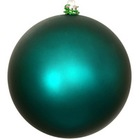 6" Dark Teal Matte Ball UV Drilled 4/Bg