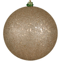 12" Oat Sequin Ball Drilled