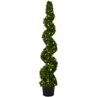 5' Boxwood Spiral in Pot UV 130WW LED