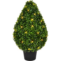 24" Boxwood Teardrop in Pot UV 50WW LED