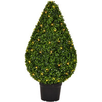 36" Boxwood Teardrop in Pot UV 100WW LED