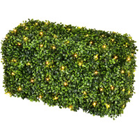 24"x12"x12" Grn Boxwood Hedge UV 90WWLED