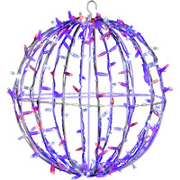 180Lt x 20" Red-Wht-Blue Twinkle Sphere