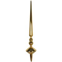 18" Honey Gold Shiny Cupola Finial 2/Bag