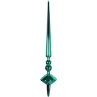 18" Teal Shiny Cupola Finial 2/Bag