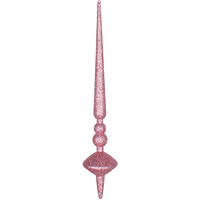 18" Mauve Glitter Cupola Finial 2/Bag