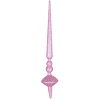 18" Pink Glitter Cupola Finial 2/Bag