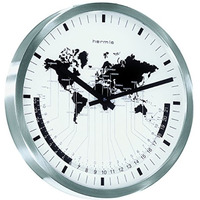 AIRPORT, World Time Wall Clock with Quartz Time Only Movement.