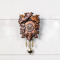 HANS, Small traditional quartz cuckoo clock. Features cuckoo and  12 melodies. Made in Germany.