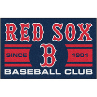 Boston Red Sox Starter Accent Rug - 19in. x 30in. Uniform Design - B Hat Logo