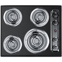 24" Wide 4-Burner Coil Cooktop