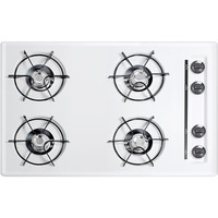 30" Wide 4-Burner Gas Cooktop