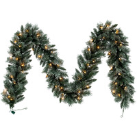 9' Frosted Mixed Pine Garland 50CL