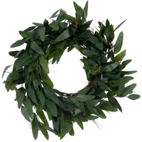 20" Artfcl Grn Seed Wllw Euclypts Wreath