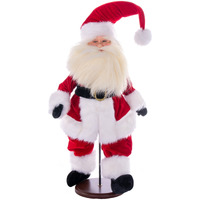 18" Red Velvet Light Compl Santa w Stand