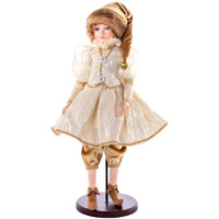 18" Mocha Velvet Fairy Girl with Stand