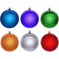 4" Multi Color Ornament Asstorted 18/box