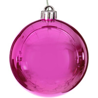 2.4" Hot Pink Shiny Ball UV 24/Bag