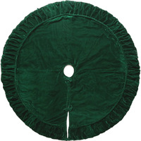 72" Plush Emerald Green Velvet Treeskirt