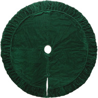 84" Plush Emerald Green Velvet Treeskirt