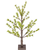 2' Green Mini Pine Twig  LED 24WW B/O