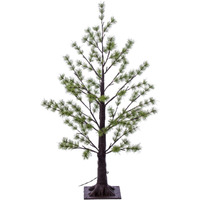 3' Green Mini Pine Twig Tree LED 48WW